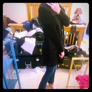 Long Black Sweater Jacket